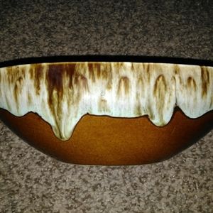 Vintage Mid Century Drip Glaze Planter